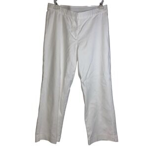 J Jill White Pants Size 6 Cotton Blend